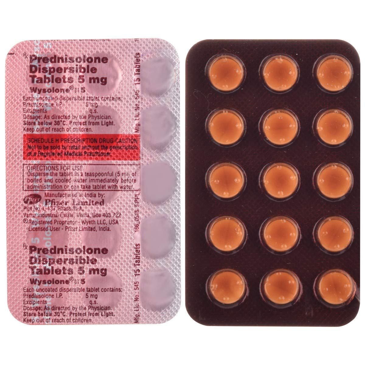 Wysolone 5 Mg (Prednisolone) tablet