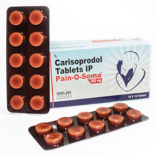 Carisoprodol Tablets IP – Pain – O – Soma 350mg tablet